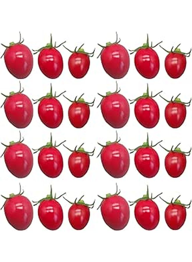 Logofun 24pcs Artificial Foam Tomatoes Red For Home Kitchen Decor Photography Props Party Display - Image 1