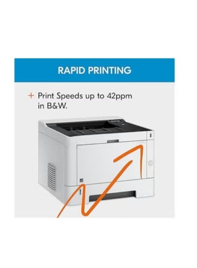 High-speed monochrome laser printer with Wi-Fi support and automatic duplex printing, plus 256MB of memory, ideal for offices and businesses. - Image 2