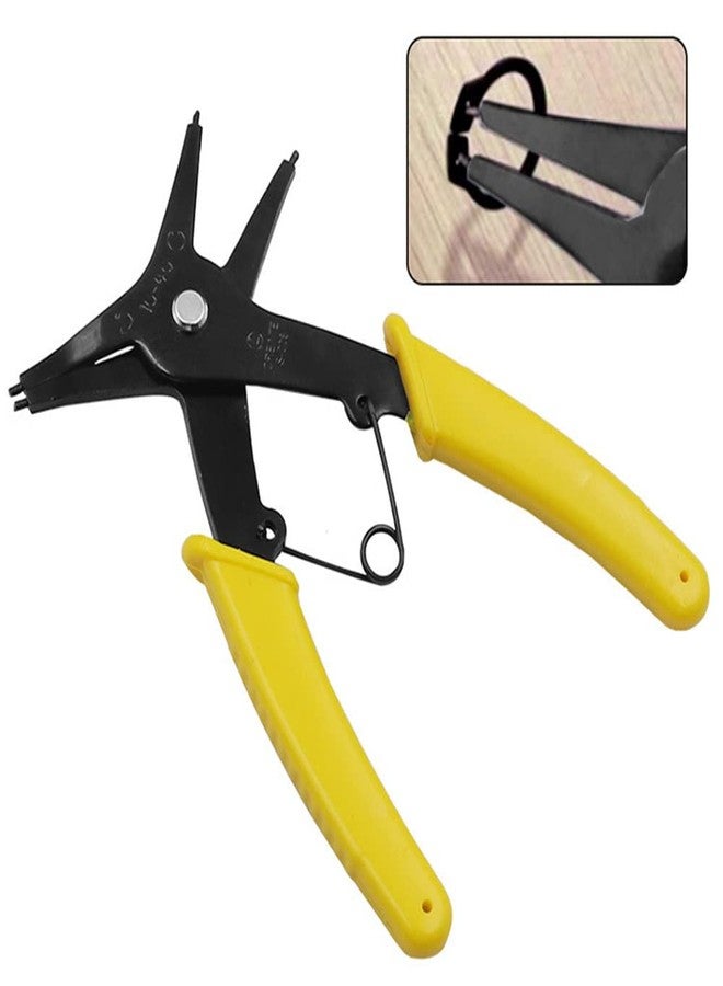 Omninmo 2 in 1 Snap Ring Pliers - Internal & External Circlip Pliers for 0.39"-1.57"/10mm-40mm Straight Lock C-clip Multifunctional Installation and Removal - Image 1