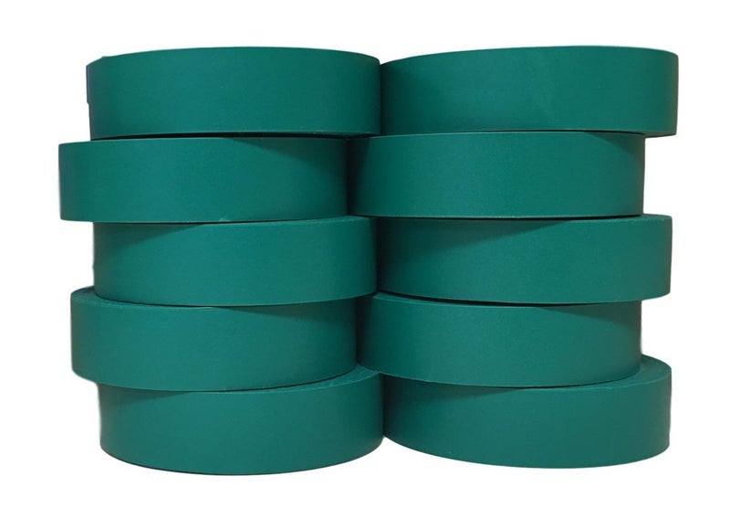 TradeGear Electrical Tape (10PK) Green Matte – Waterproof, Flame Retardant, Strong Rubber Based Adhesive, UL Listed – Rated for Max. 600V and 80oC Use – Measures 60’ x 3/4" x 0.07" - Image 1