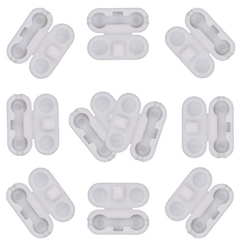YYST White Plastic Chain Connector for Beaded Chain for Roller Shades and Vertical Blinds (Pack of 10) (Chain not Included) - Image 1