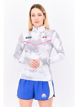 Ellesse Women Brand Logo Long Sleeve Rash Guard, Grey  - Image 1