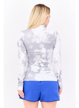 Ellesse Women Brand Logo Long Sleeve Rash Guard, Grey  - Image 3