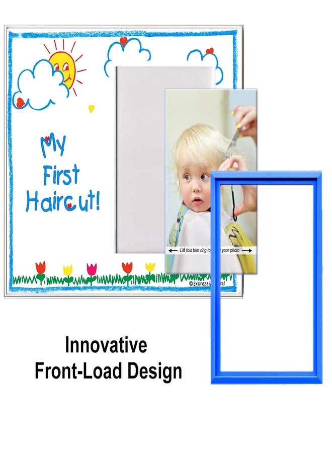 Expressly Yours! Photo Expressions My First Haircut! - Picture Frame Memorable Moment Photo Gift - Crayola-Tabletop Size, 8.25 x 7 in - Easy-Load 3.5 x 5 Photo, - Image 5