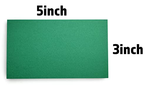 PPAPPAPPIYO 50 Pack 3x5 Colored Index Cards, 180gsm Premium Textured Blank Flash Cards, Heavyweight Cardstock for Study, Recipes, and DIY Crafts (green) - Image 2