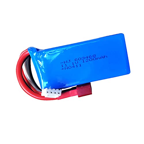 HHZ 11.1v 1200mah 30C Lipo Battery Deans T Plug for Wltoy Wl915 RC Boat - Image 2