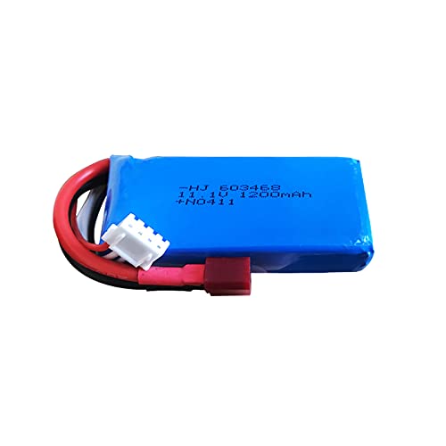 HHZ 11.1v 1200mah 30C Lipo Battery Deans T Plug for Wltoy Wl915 RC Boat - Image 4