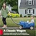 Step2 Wagon for Two Plus Kids Ride On Toy Stroller Substitute Includes Seat Belts Made of Durable Plastic Max Weight 75 lbs For Toddlers 155 Years Old Denim Blue - Image 2