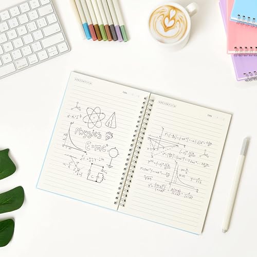 MSTONAL 3 Pack Spiral Notebooks, Large Notebook College Ruled 8.5" x 11" 100GSM 7mm College Ruled, 80 Sheets/160 Pages, College Ruled Notebook for School, Office, Sketch - Image 5