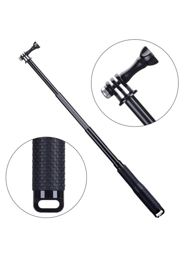 Generic - Lnsta360 Extension Rod Telescopic Bracket Sports Camera Buoyancy Rod Feiyu Extension Rod 19 Inch 36 Inch Selfie Stick-Color:19-inch Selfie Stick/black - Image 1