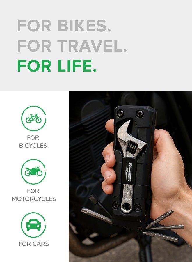 SHARMAX 16-in-1 Bicycle Multi-Tool, Lightweight Bike Repair and Maintenance Kit for Mountain, Road Bicycle - Image 4