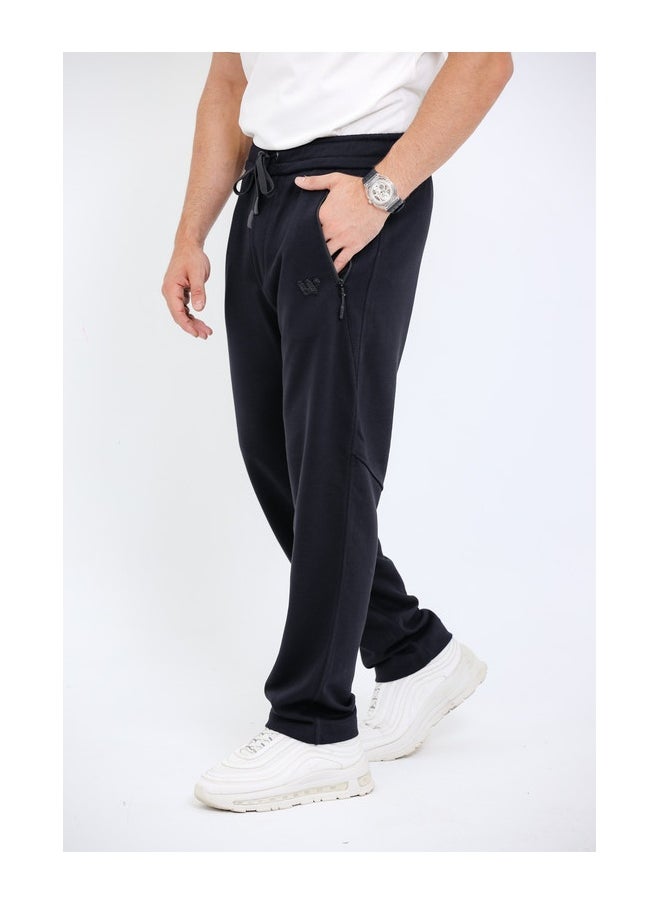 Elastic Waist With Drawstring Comfy Black Pants