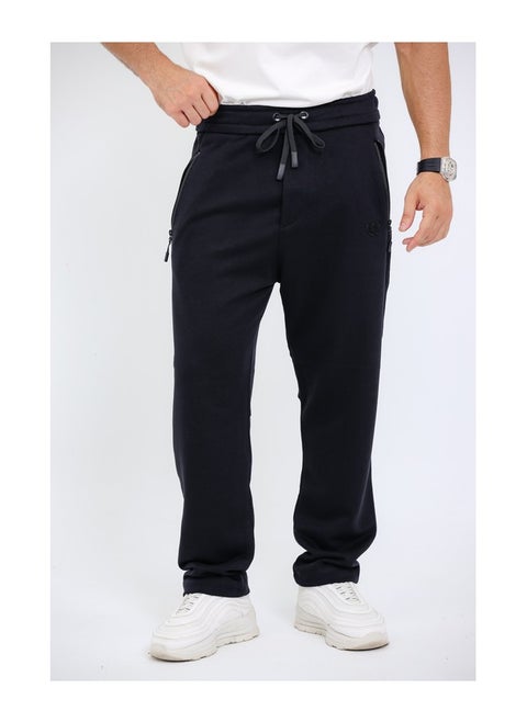 Elastic Waist With Drawstring Comfy Black Pants