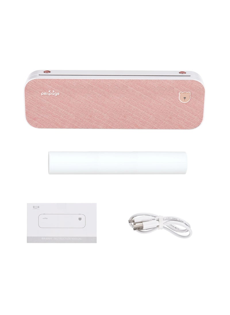 PeriPage PeriPage A4 Paper Printer Direct Thermal Transfer Wirless Mobile Photo Printer USB BT Connection Support 2''/3''/4'' Paper Width  - Image 1