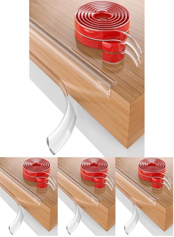 Zeccorp 5-Meter Silicone Edge Protector Strip | Baby Corner Guards for Sharp Edges | Table, Bed & Furniture Safety Protectors | Baby Proofing Corner Guards & Edge Safety for Sharp Edges (Pack of 4) - Image 1