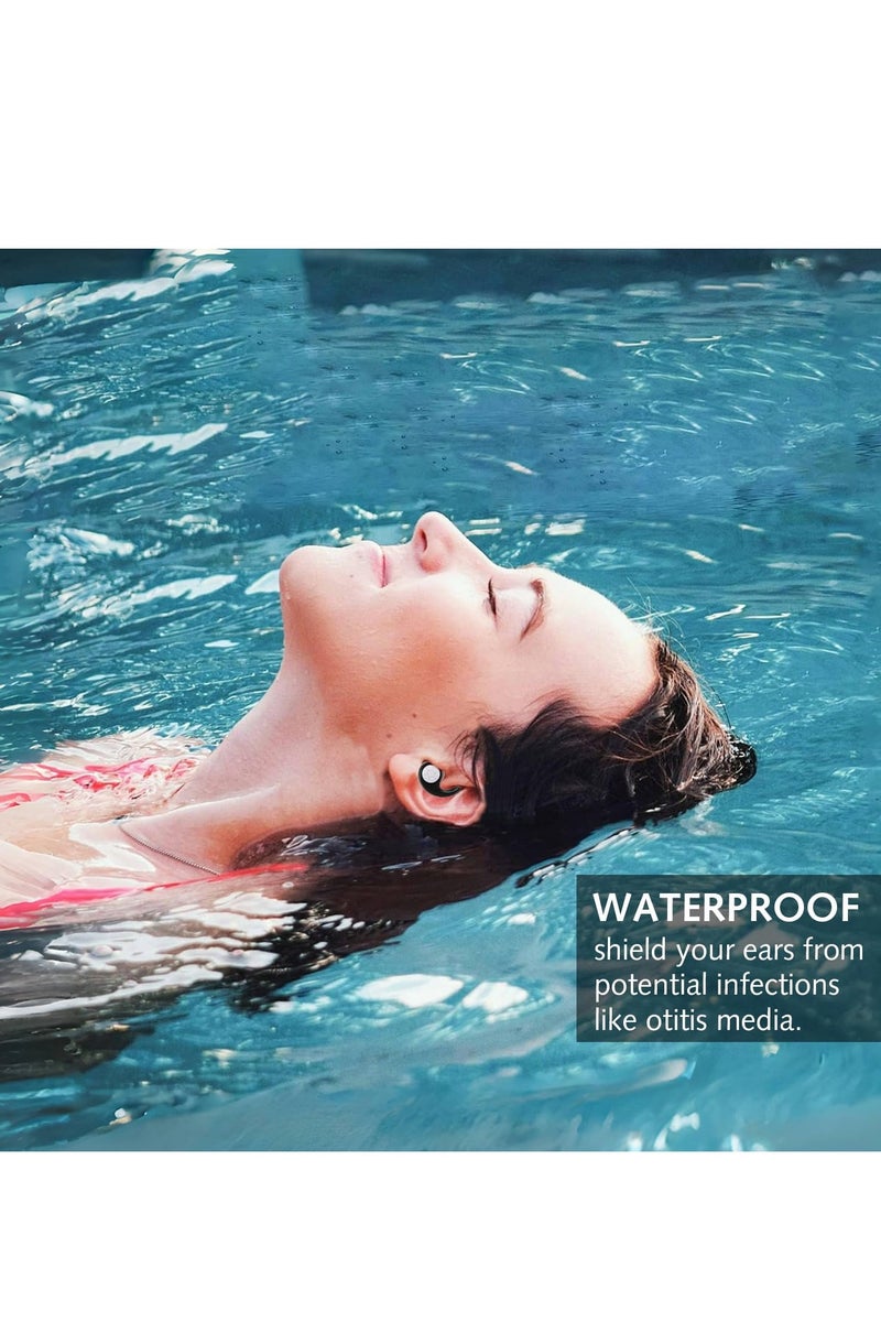 Cuken Waterproof Swimming Ear Plugs for Adults Reusable Soft Silicone Swim Earplugs Perfect for Surfing, Diving,Pool,Showering. - Image 3