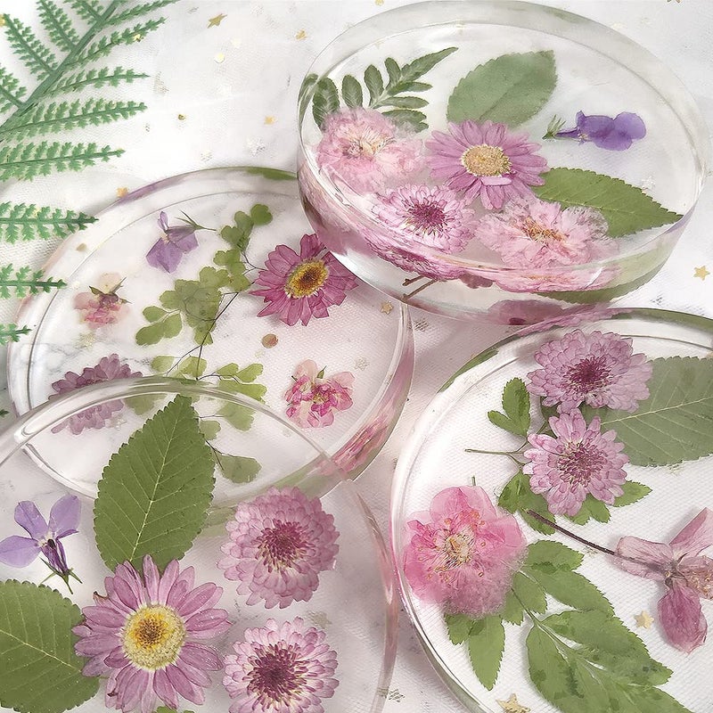 RESINWORLD 6-Cavity Deep Round Coaster Molds, 4 Inches Coaster Silicone Molds for Epoxy Resin, Coaster Resin Molds for Flower Bouquet Preservation - Image 3