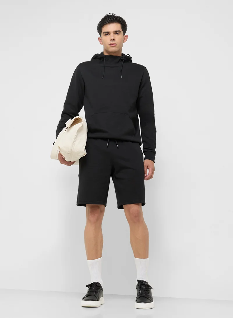 امبوريو ارماني Logo Drawstring Shorts