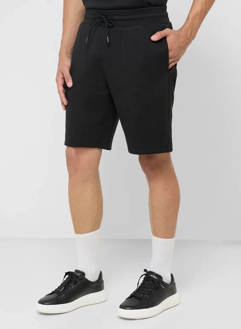 امبوريو ارماني Logo Drawstring Shorts