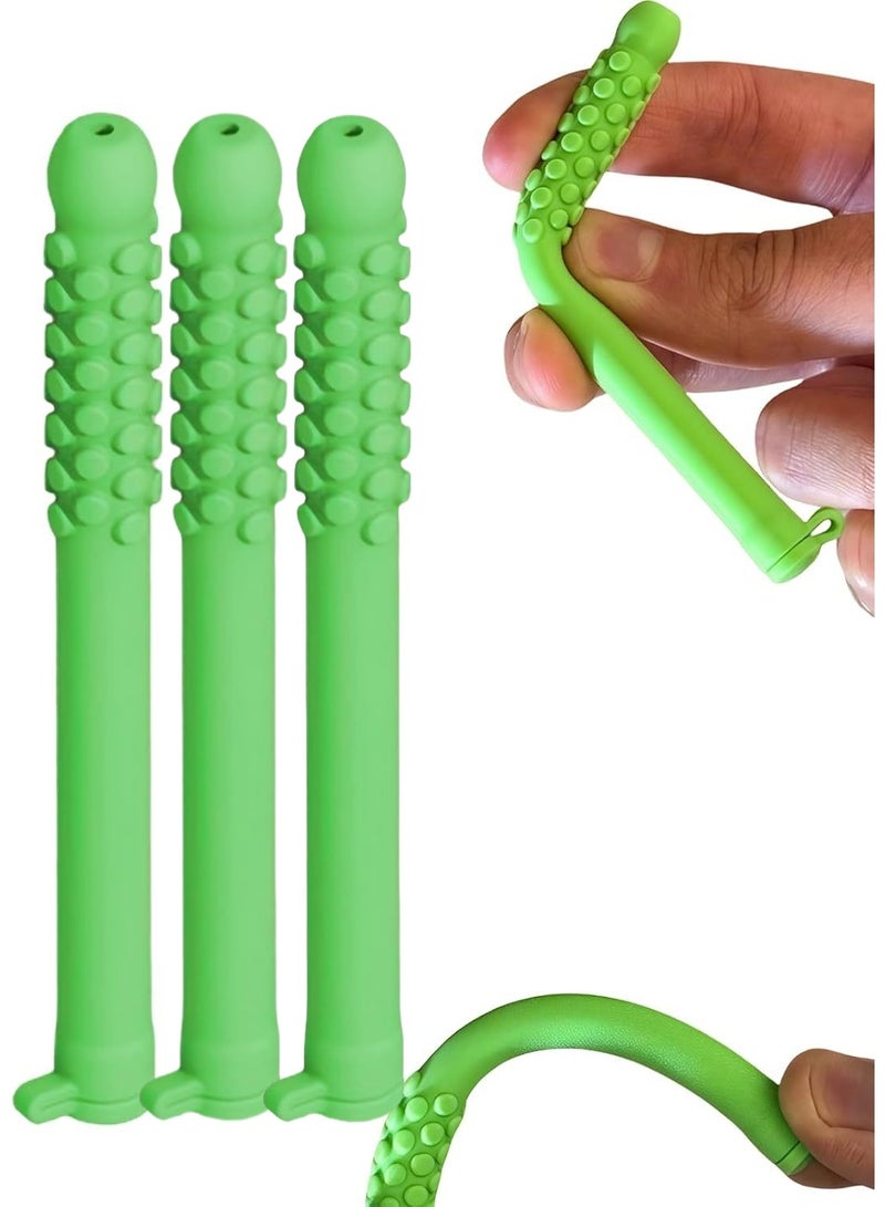 Generic 3-PCS Essential Oil Breather，Breathable Silicone Chew Stick，Decompression Creative Respirator, Relieve Tension and Stress and Improve Concentration（Orange flavor）  - Image 1
