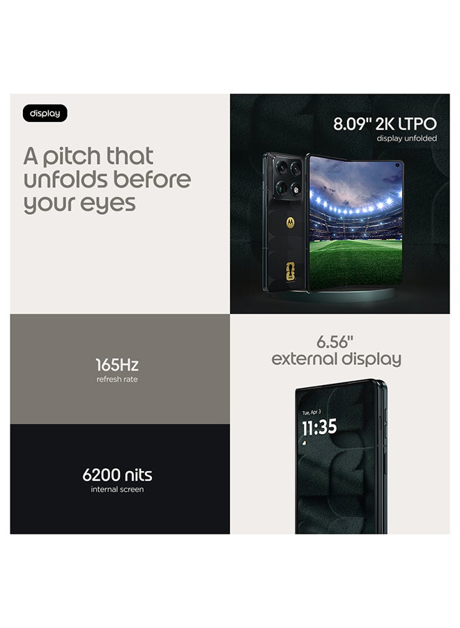 موتورولا رازر فولد ثنائي الشريحة 5G أسود مجموعة كأس العالم FIFA 26™ 16GB RAM 512GB مع قلم موتو ألترا وهدايا مجانية - النسخة الشرق أوسطية - Image 3