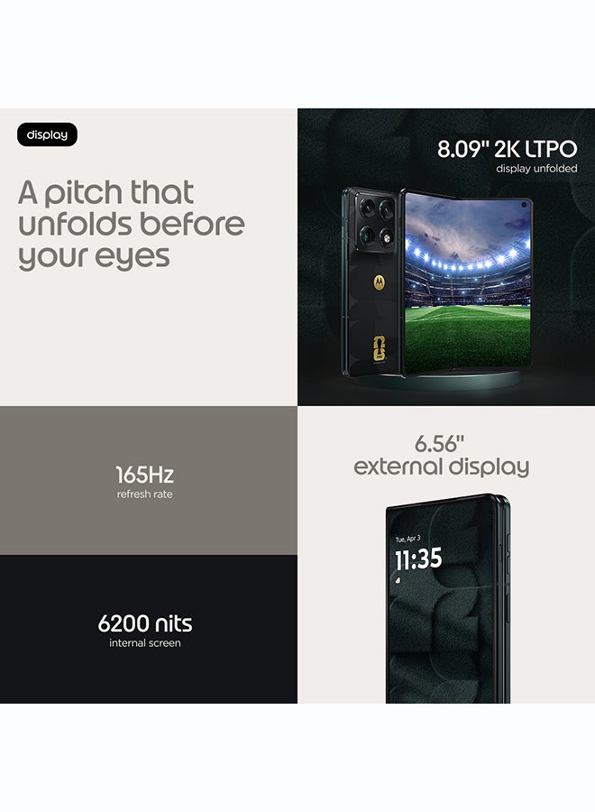 Motorola Razr Fold Dual SIM 5G Black FIFA World Cup 26™ Collection 16GB RAM  512GB  with moto pen ultra and Free Gifts - Middle East Version - Image 3