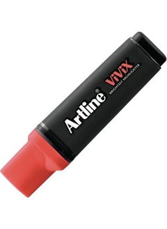 Artline Highlighter Vivix Bright Ink Cut Tip 2.0-5.0 Mm Red (Highlighter Fluoro Red) 