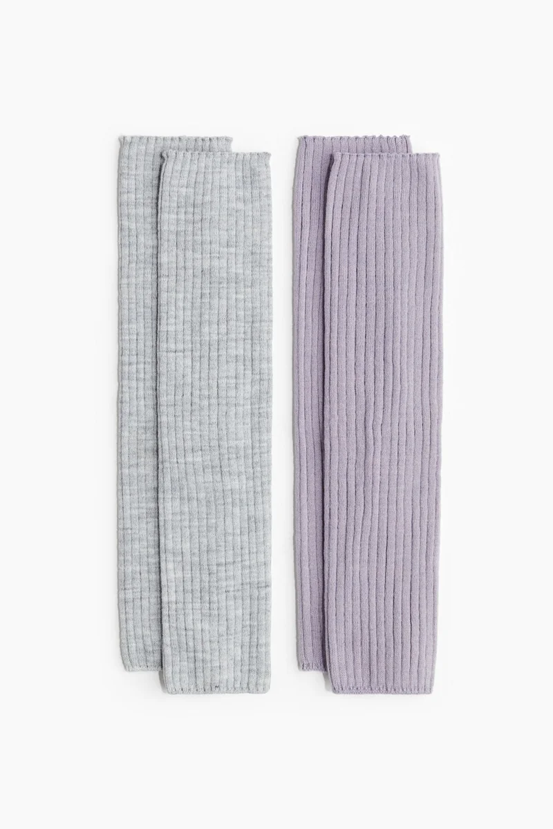 H&M 2-pack rib-knit leg warmers