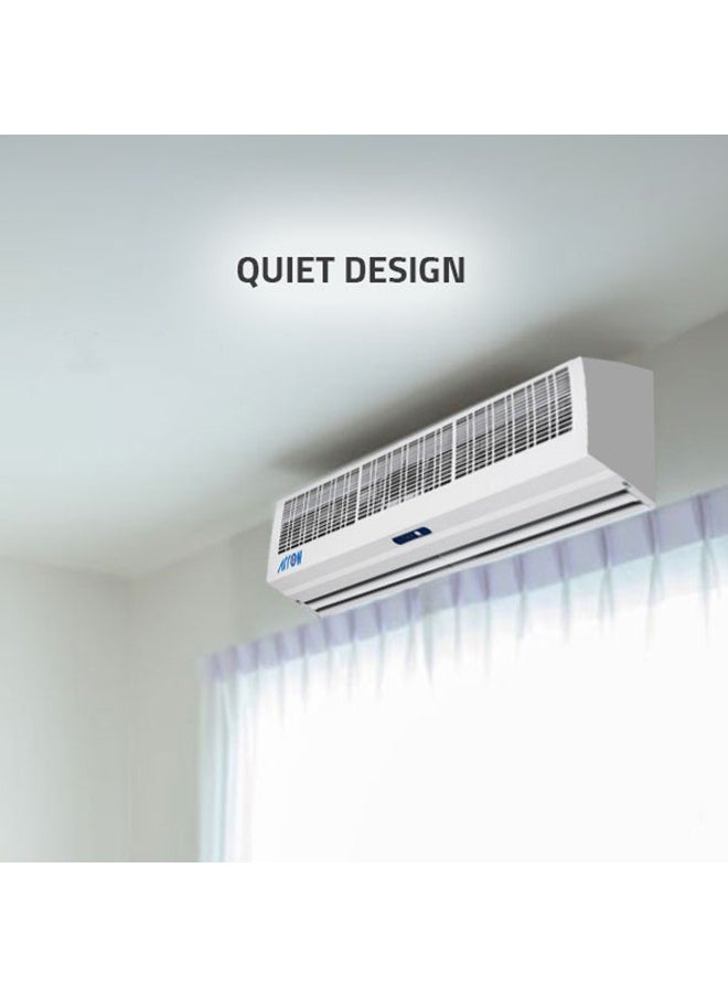 Arrow - Air Curtain 90cm with Remote Control, 150W, Low Energy Consumption,13 Fan Speed,Quit Design,Strong Air Flow,White Color, Model Name: RO-90CARC - Image 1