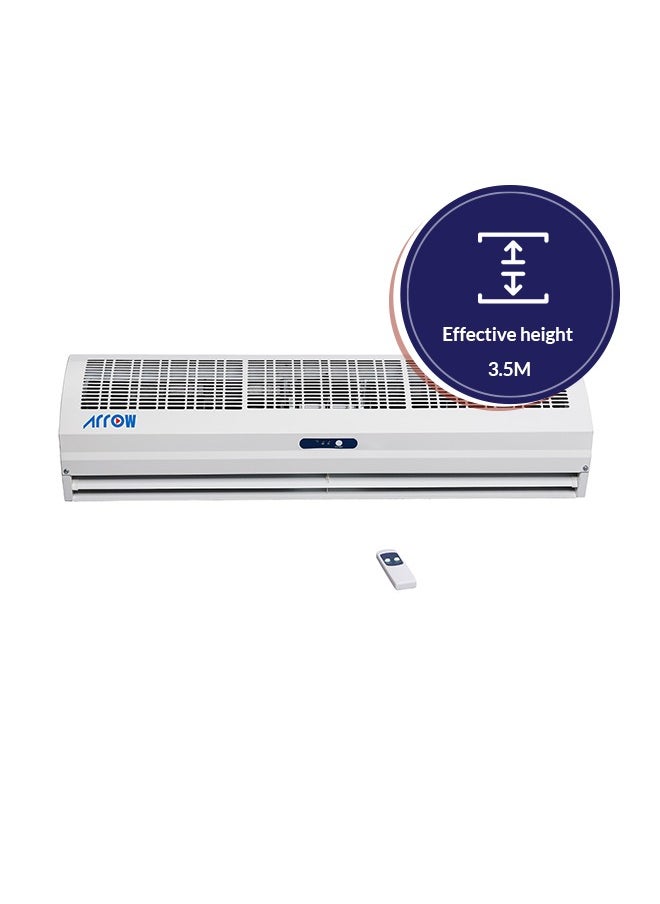 Arrow - Air Curtain 90cm with Remote Control, 150W, Low Energy Consumption,13 Fan Speed,Quit Design,Strong Air Flow,White Color, Model Name: RO-90CARC - Image 1