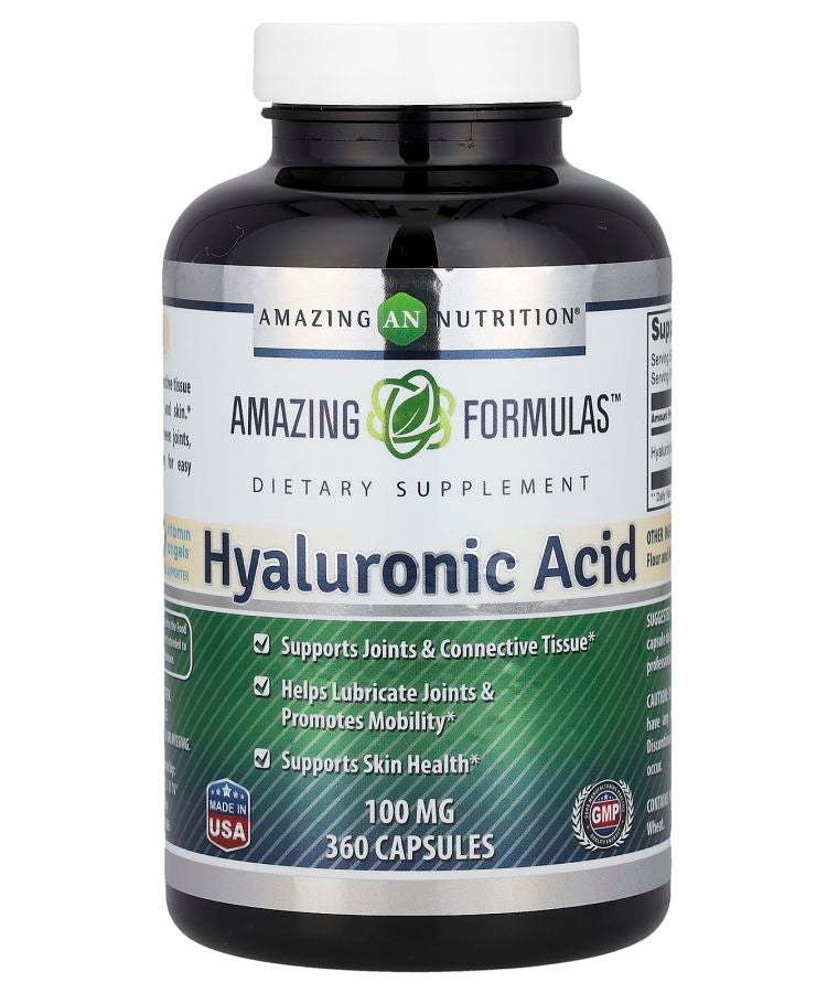 Amazing Nutrition Hyaluronic Acid 100 mg 360 Capsules