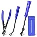 Zecirl 3 Pcs Clip Pliers and Fastener RemoverClip Removal Tool Panel Clip Removal Pliers Car Trim Rivet Removal Pry Tool Repair Kit for Automotive Door PanelUpholsteryDashboard Blue - Image 2