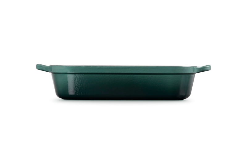 Le Creuset Enameled Cast Iron Signature Rectangular Roaster, 5.25 qt. (9.8" x 13"), Artichaut - Image 5