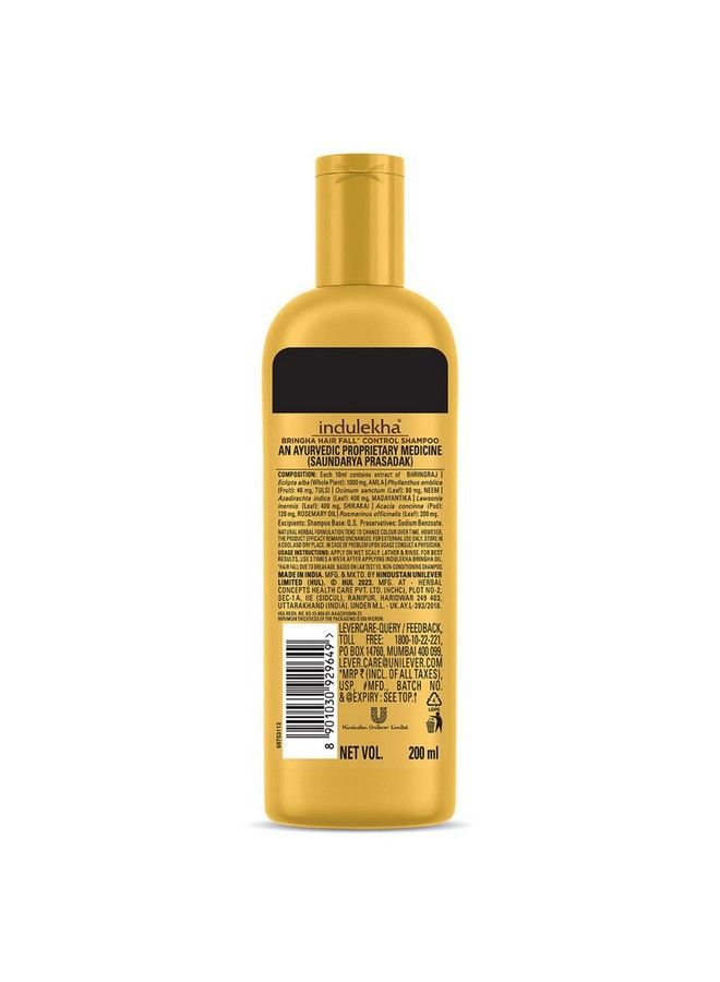 INDULEKHA Bringha Anti Hair Fall Shampoo (Hair Cleanser) 200Ml 676 Oz - Image 3