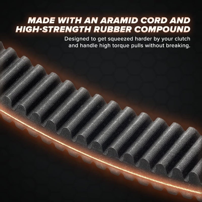 SuperATV Heavy-Duty World's Best CVT Drive Belt for Can-Am Maverick X3 (2017-2020+) | Aramid Fiber & High Strength Rubber - Image 4