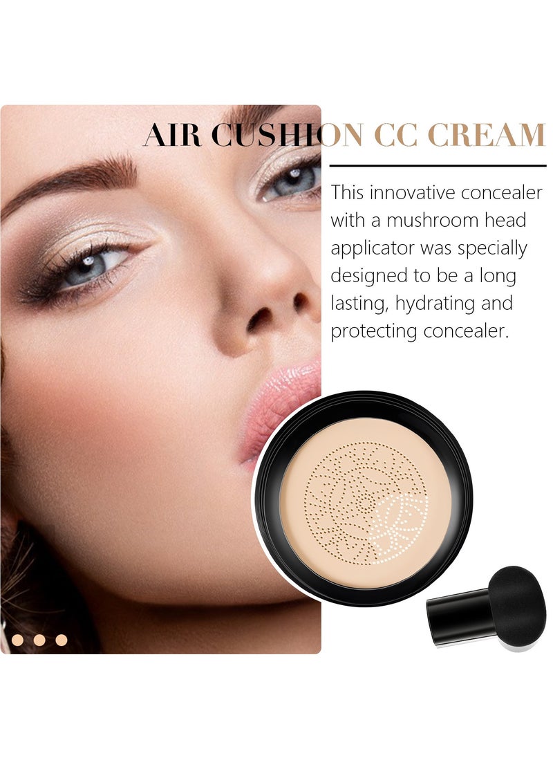 Sefudun Air Cushion CC Cream Mushroom Head Foundation  CC Cream Foundation Full Coverage -B  - Image 4