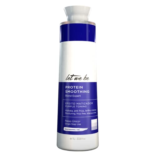 Let Me Be Blond Expert Purple Toning Mask 1000ml / 33.8 oz – Protein Smoothing Treatment for Blonde, Bleached, or Highlighted Hair – Anti-Frizz, Shine, Deep Hydration - Image 1