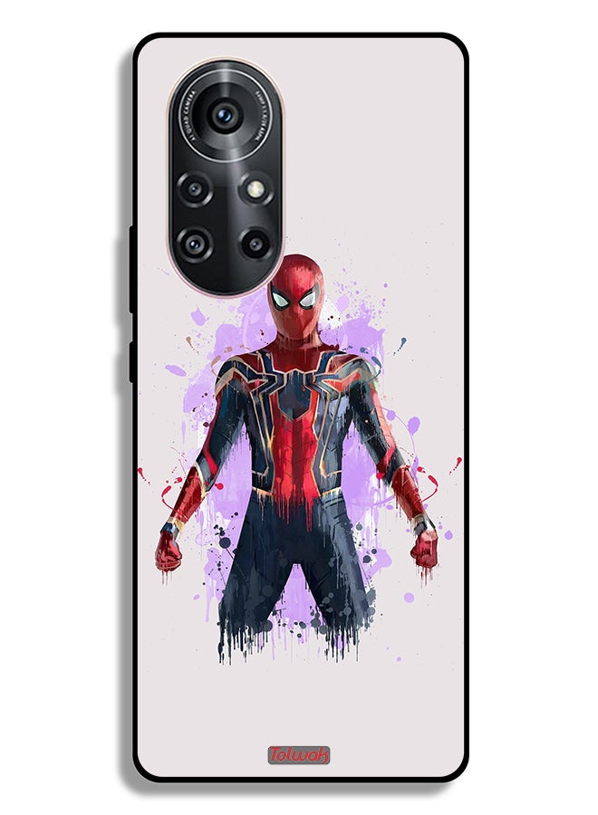 Tolwak Huawei nova 8 Pro 5G Protective Case Cover Iron Spider Artwork - Image 2