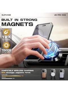 SupCase For Iphone 16 Pro Max Case With Stand Ubpro Mag Support Magsafe Built In Screen Protector And Belt Clip Military Grade Protection Magnetic Phone Case For Iphone 16 Pro Max 6.9'' Black  - Image 4