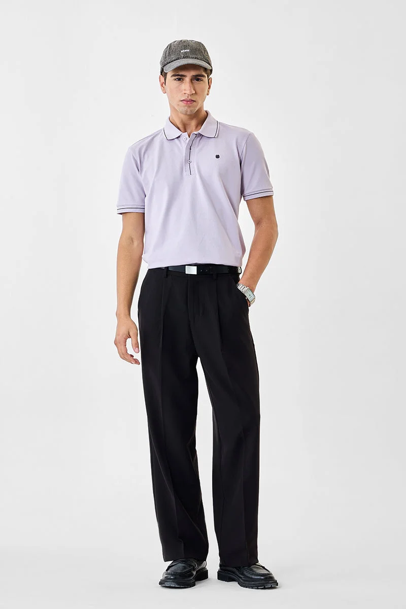 SNITCH Regular Fit Polo Stretch T-Shirt