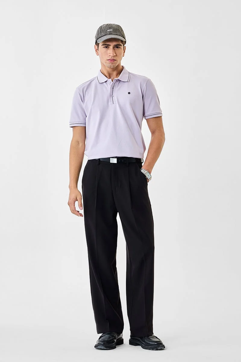 سنيتش تيشيرت بولو بقصة عادية مطاطي