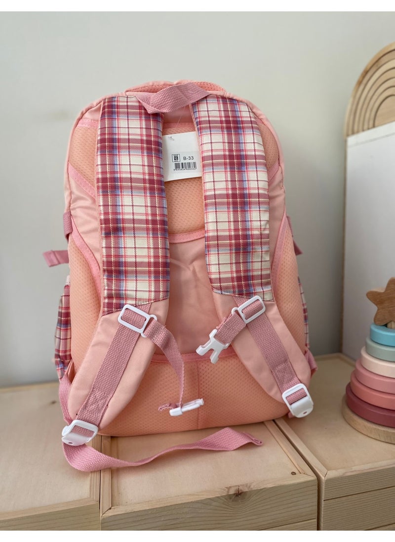 Girls Primary School Bag Ultra Light Primary / Middle School School Bag Lilac Plaid Pocket - pzsku/Z056DE45334B688AF7B99Z/45/_/1736850088/ef99ae3a-76f3-4985-87bb-027e75abe573