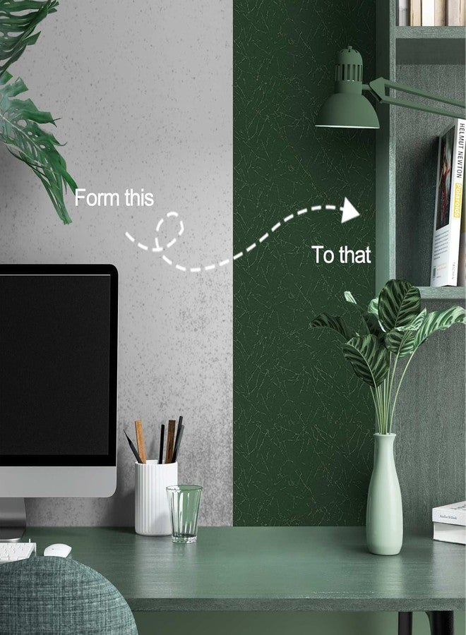 Abyssaly Dark Green Peel and Stick Wallpaper Removable Silk Texture Contact Paper Self Adhesive Vintage Embossed Stick on Wallpaper Home Decorativon for Wall Stick Shelf Liner Paper 15.7" X 118" - Image 5