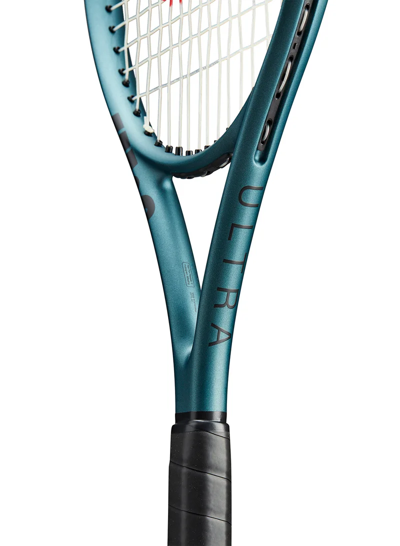 Wilson  Ultra Team V4 Tennis Racket, Head 100, 16X19, Adults, Intermediate/ Advanced - Black/ Blue  | Best Price UAE