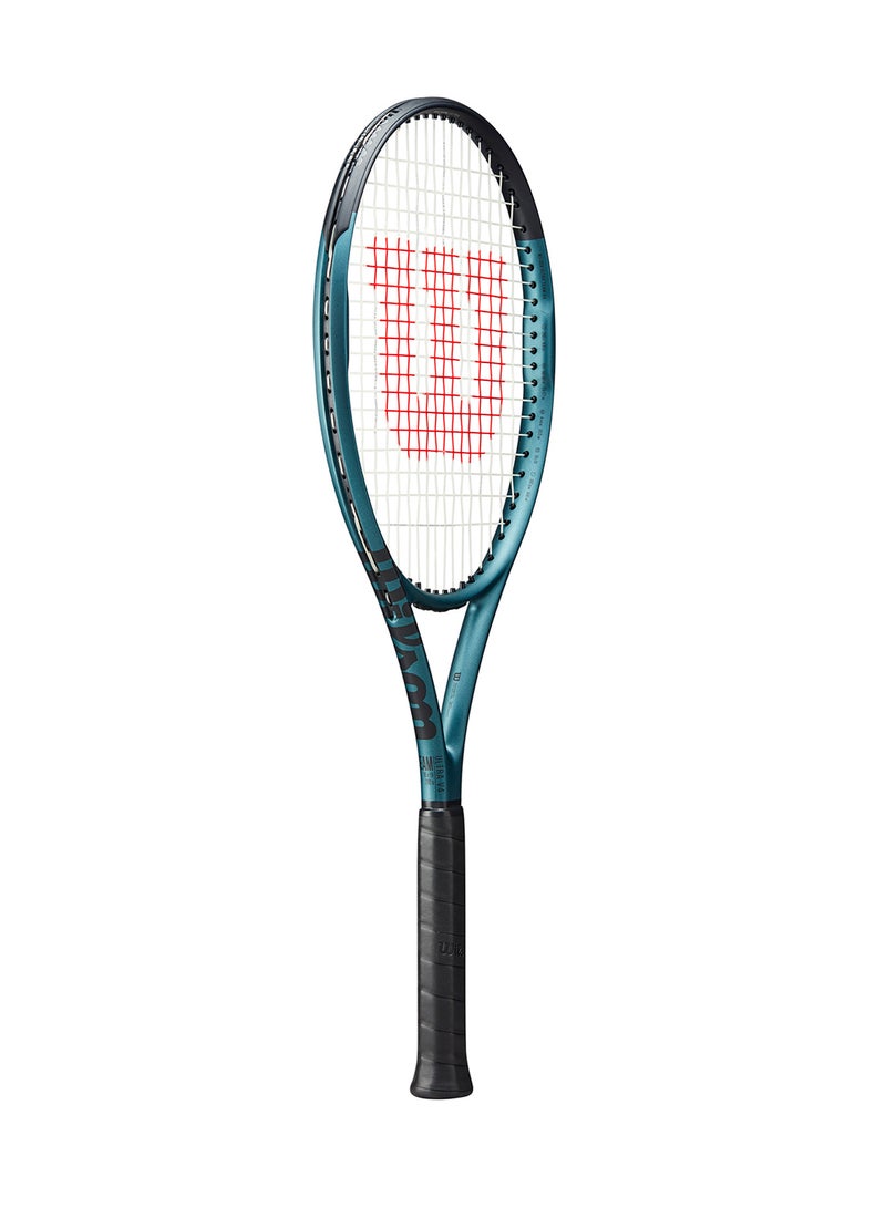 Wilson Ultra Team V4 Tennis Racket, Head 100, 16X19, Adults, Intermediate/ Advanced - Black/ Blue - Image 2