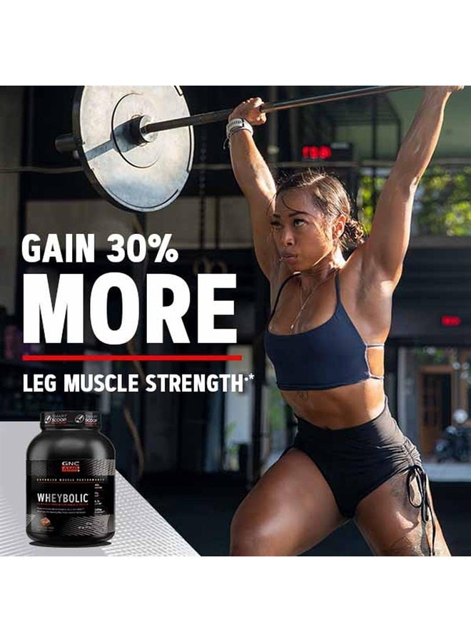 GNC AMP Wheybolic | Targeted Muscle Building and Workout Support Formula | Pure Whey Protein Powder Isolate with BCAA | Gluten Free | 25 Servings | Chocolate Fudge  - Image 4