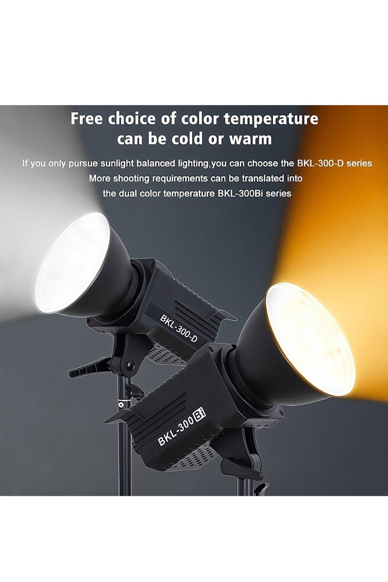 Glanfen 120W COB LED Video Light with Remote Control - Bowens Mount Continuous Output Lighting, Bi-Color Temperature 2700K-6500K CRI84 & 8 Effects for Studio/Outdoor Photography/Video Recording - Image 4