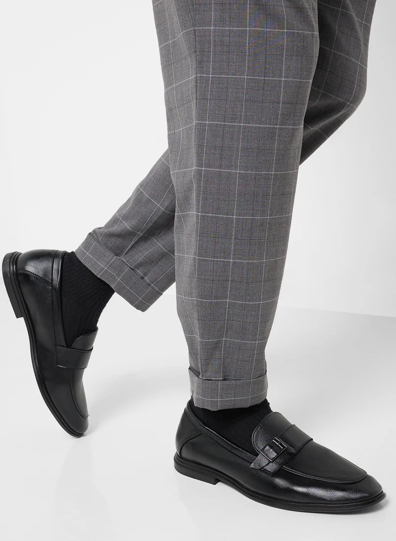 Robert Wood Buckle Detail Formal Slip Ons
