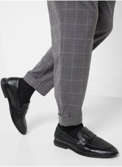 Robert Wood Buckle Detail Formal Slip Ons  - Image 5