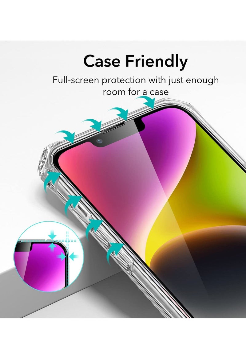 BORTONY - Pack of 2 iPhone 14 Plus /13 Pro Max Privacy Screen Protector 9H Anti Spy Dark Film Guard Case Friendly Bubble Free Tempered Glass for Apple iPhone 14Plus/13 Pro Max 6.7 Inch 2022 - Image 1